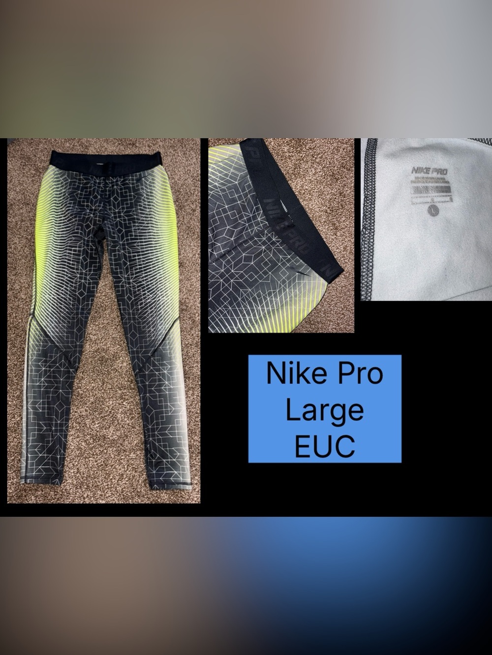 Nike Pro women’s leggings size large